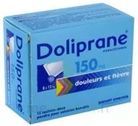 Doliprane 150 Mg Poudre Pour Solution Buvable En Sachet-dose B/12 à TOUCY